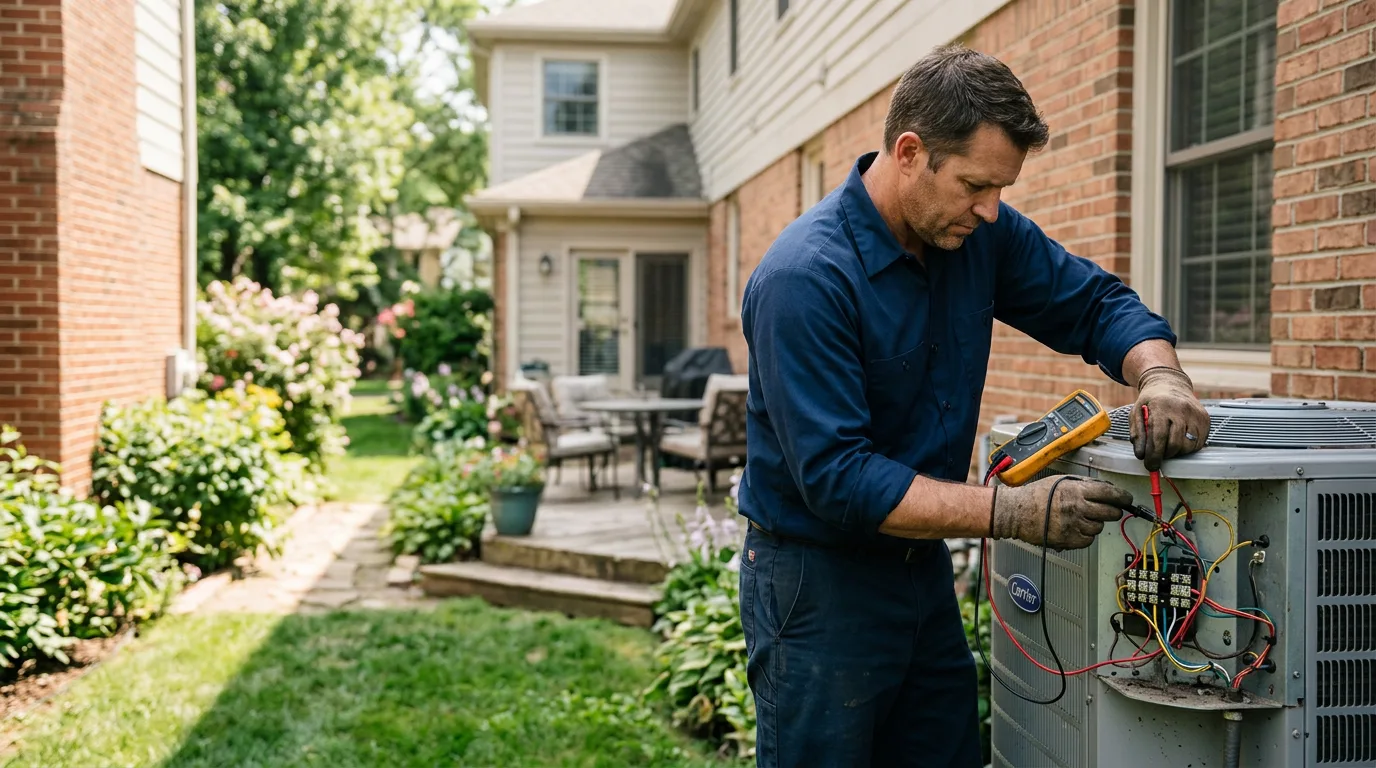 HVAC technician working near East Bernard, TX